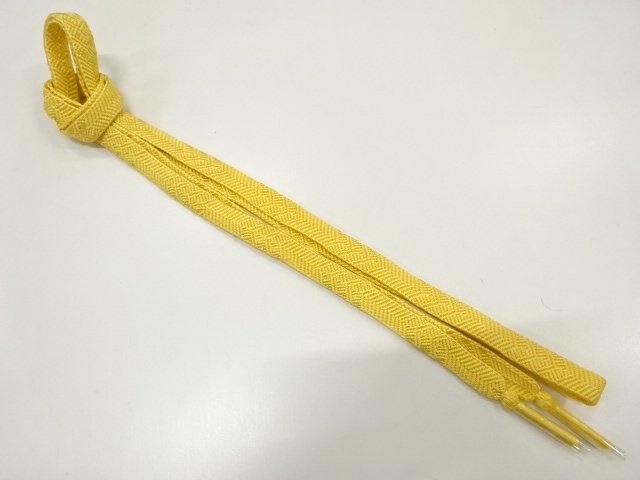 JAPANESE KIMONO / HANDTIED OBIJIME CORD 
